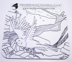 Paradise Bird Mousepad Color Your Own