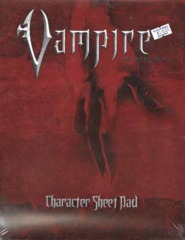 Vampire: Character Sheet Pad 25701