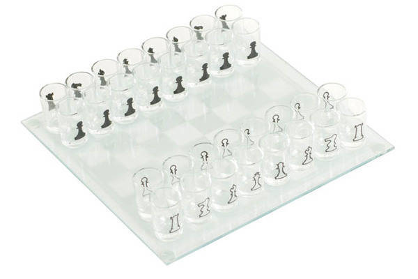 Drinking Glass Chess Set
