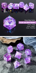 DAD601 - Sharp Edge Dice Set (7pc) Nebula
