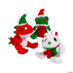 Plush Christmas Dinosaur