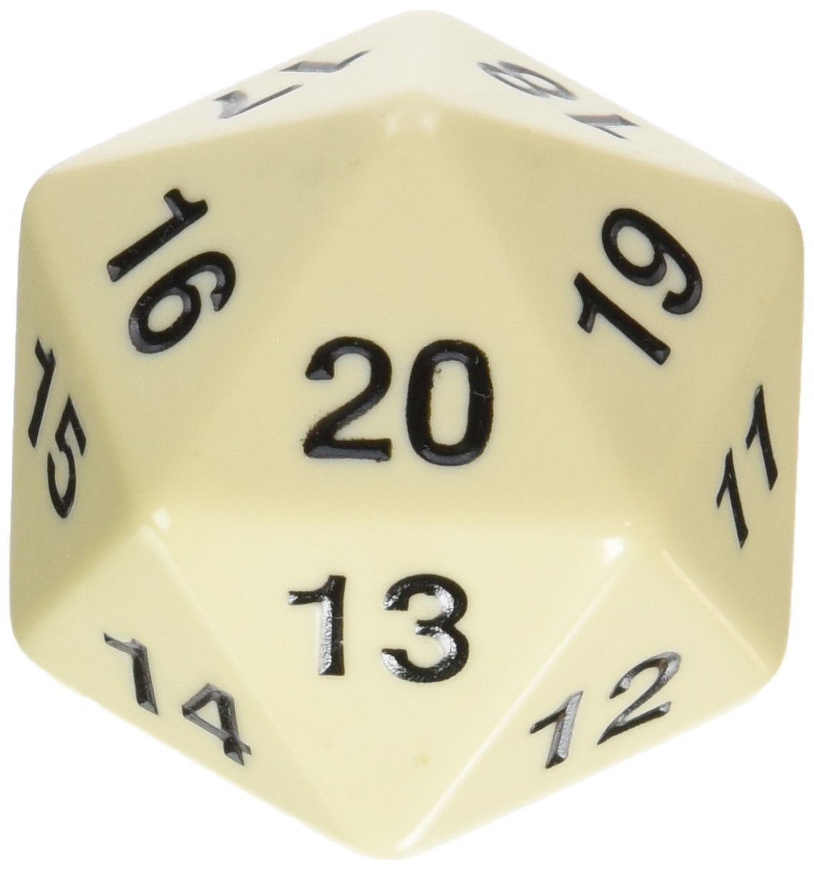 55mm Countdown D20 - Ivory