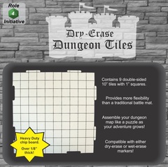 Dry Erase 10 inch Dungeon Tiles - Pack of 9