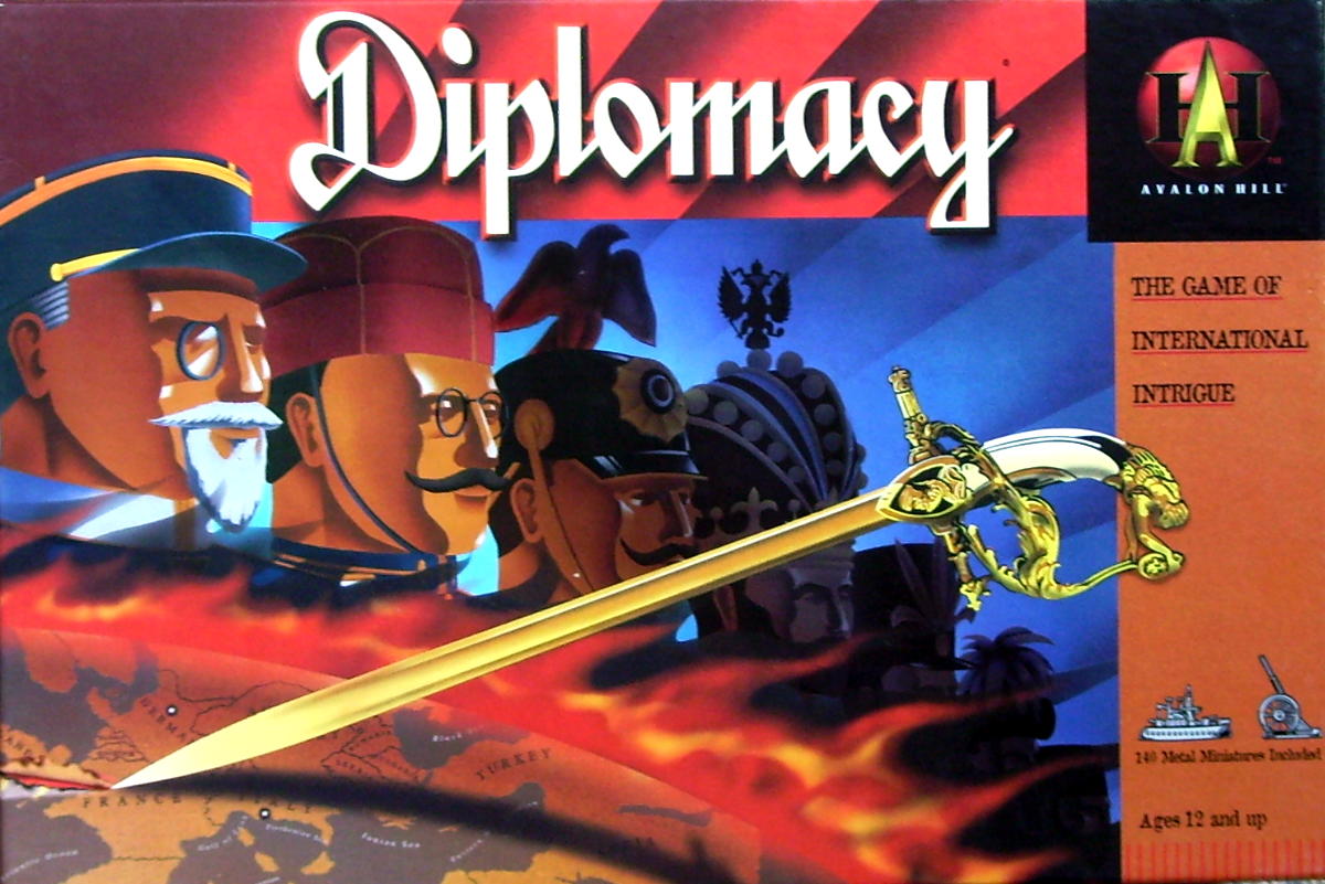 Diplomacy (Hasbro/Avalon Hill, 1999) with Metal Miniatures