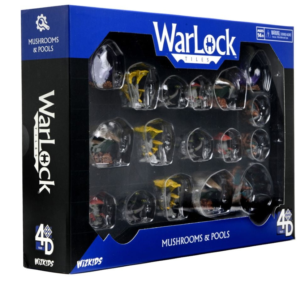 WarLock Tiles: Caverns Accessory - Mushrooms & Pools