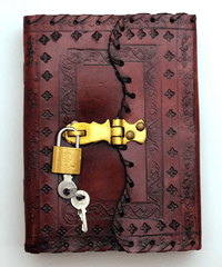 2807 Leather Journal w/ lock & key