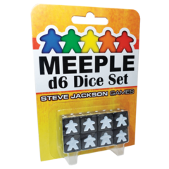 Meepl d6 Dice Set - Black