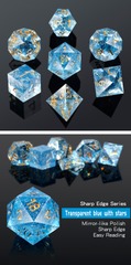 DAD629 - Sharp Edge Dice Set (7pc) Constellation