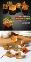 DAD636 - Sharp Edge Dice Set (7pcs) Autumn
