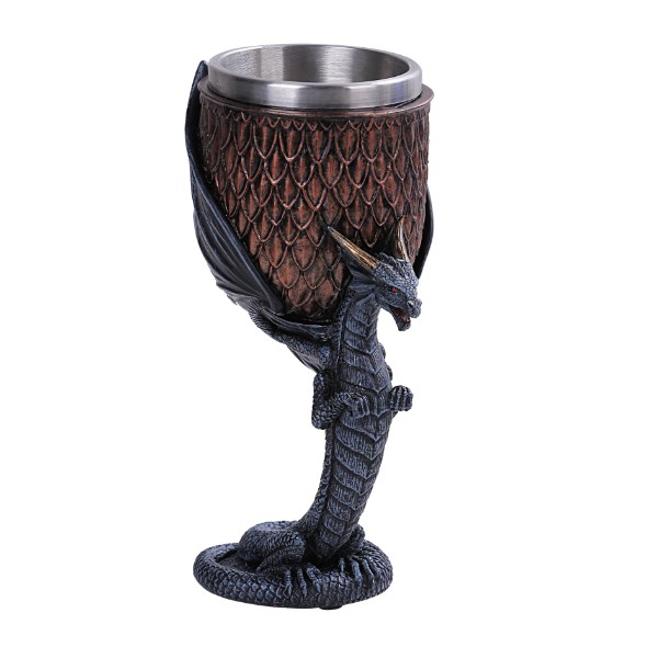 13145 - Anne Stokes Dragon Goblet Gold