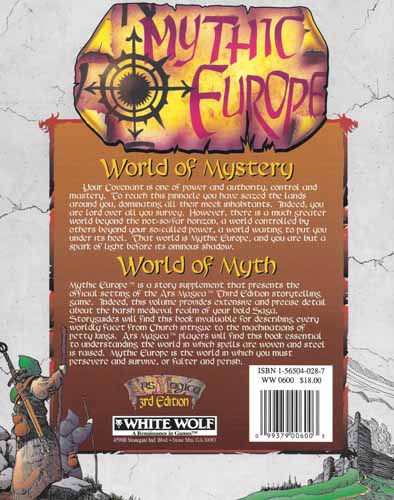 Ars Magica Mythic Europe