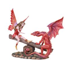 13756 Fairy w/ Red Dragon Seesaw