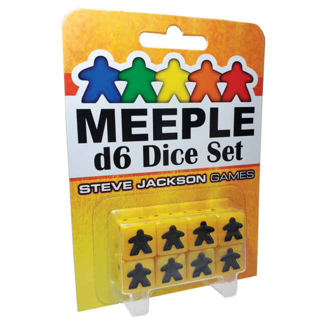 Meeple d6 Dice - Yellow