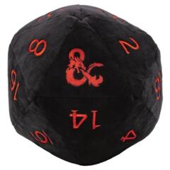 Jumbo D20 D&D Dice Plush - Black