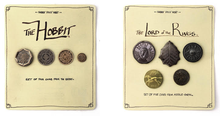 LOTR The Hobbit Four Coins from the Shire Set 1
