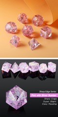 DAD608 - Sharp Edge Dice Set (7pc) Roses
