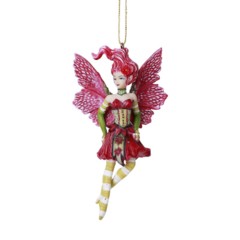 12216 - Poinsettia Fairy Ornament