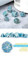 DAD590 - Metal & Enamel Dice Set - Poseidon