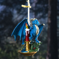 13988 DRAGON CANDLE HANGING ORNAMENT