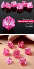 DAD603 - Sharp Edge Dice Set - Strawberry