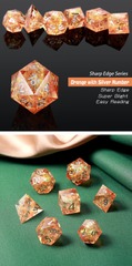 DAD605 - Sharp Edge Dice Set (7pcs) Sandstorm