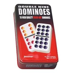 Dominoes - Double 9 Color Dot (55 Dominoes)