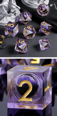 DAD679 - Liquid Core Dice Set - Dragon Eye Purple