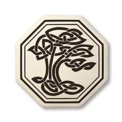 Celtic Sacred Tree Octagon Pendant