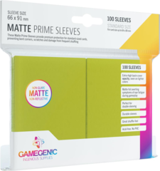 GG1034 Gamegenic Matte Prime Sleeves - Lime