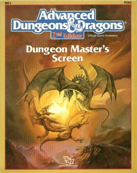 AD&D(2e) REF1 - Dungeon Master Screen (1989 Version) - 9263