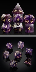 DAD801 - Gemstone Dice Set (7pc) Amethyst