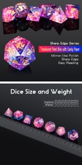 DAD627 - Sharp Edge Dice Set (7pc) Orion
