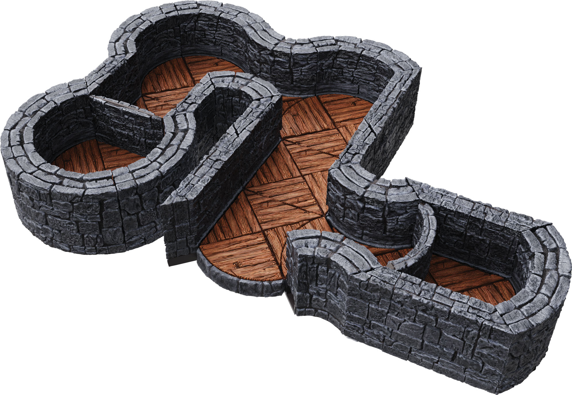 WarLock Tiles: Expansion Pack - 1 Dungeon Angles & Curves