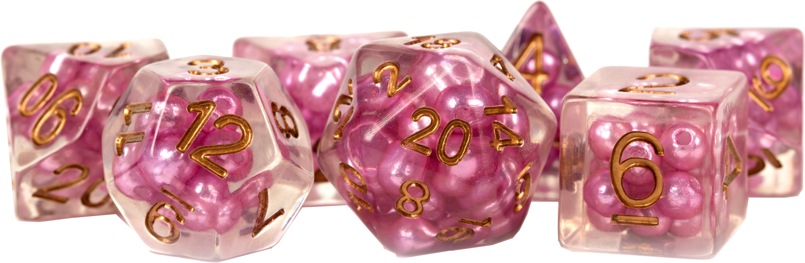 MDG 691 - 16mm Pearl - Pink w/Copper Numbers