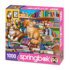 1000pc - Bookshop Cats