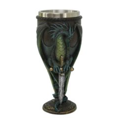 13483 Green Blade Dragon Goblet