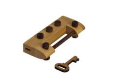 Wooden Lock Puzzle 6167b