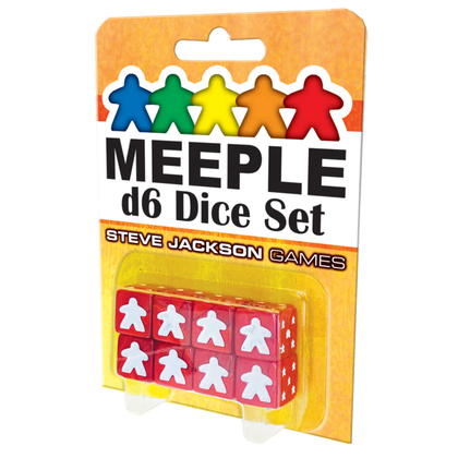 Meeple d6 Dice - Red
