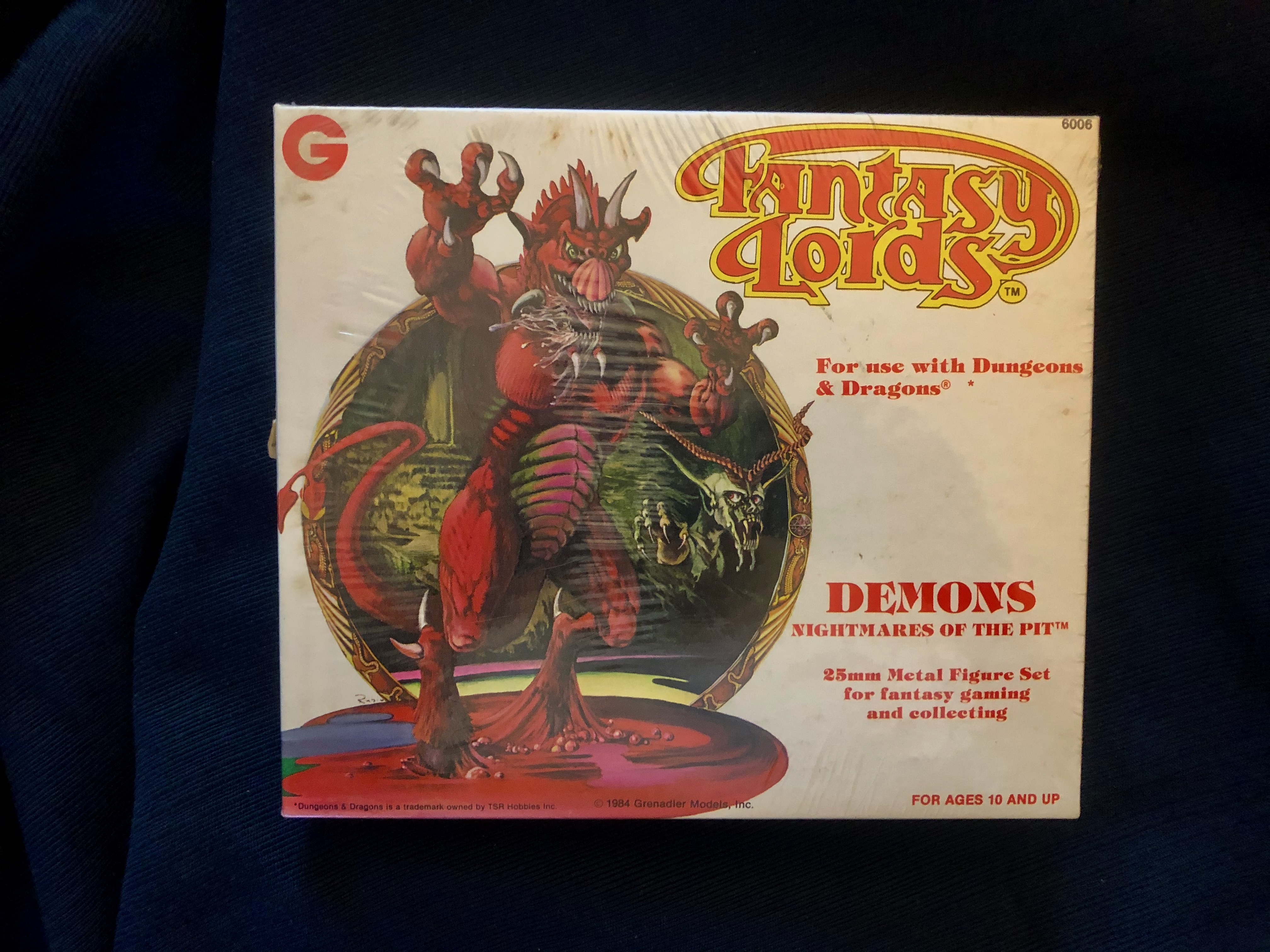 Grenadier Fantasy Lords Demons Nightmares of the Pit 25mm Metal Figures Set #6006 Sealed