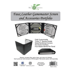 Portfolio: Faux Leather Gamemaster Screen and Accessories