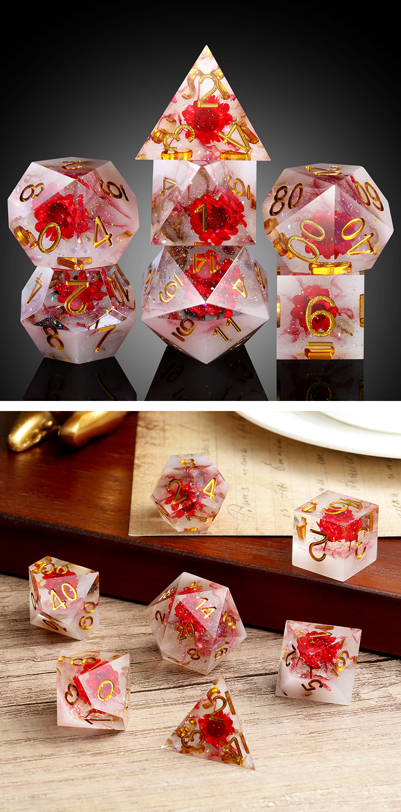 DAD649 - Sharp Edge Dice Set - Romance