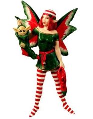 Amy Brown's Chrismas Stocking Fairy Diva (Hanging)