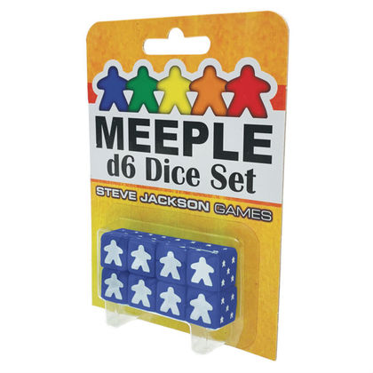 Meeple d6 Dice Set - Blue