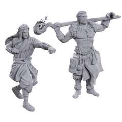 WZK 90695 - D&D Nolzur's Marvelous Unpainted Minis: W24 Archdruid & Martial Arts Adept