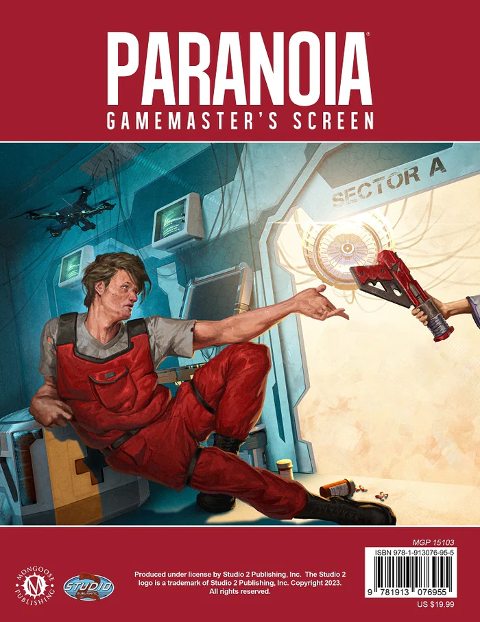 Paranoia Gamemasters Screen