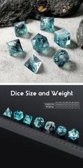 DAD634 - Sharp Edge Dice Set - Ocean