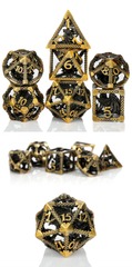 DAD693 - Hollow Dice Set - Dragon Cage - Bronze