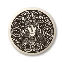 Celtic Brigantia Round Pendant