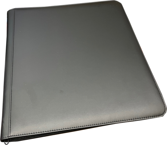 Generic 12 Pkt Zippered Binder BLACK