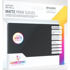 Gamegenic - Sleeves: Gamegenic Matte Prime Sleeves - Black (100)
